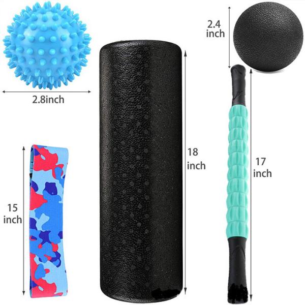 Bundle Foam Shaft Muscle Massage Stick , Hand Leg Foam Roller Stick