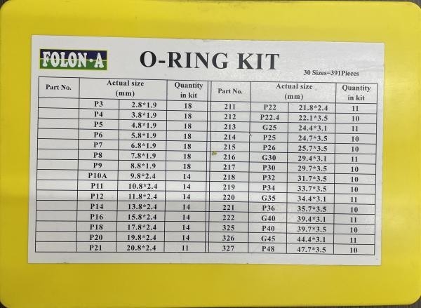 Специализированный Daewoo O Ring Kit для ОР-15 Machinery Seal