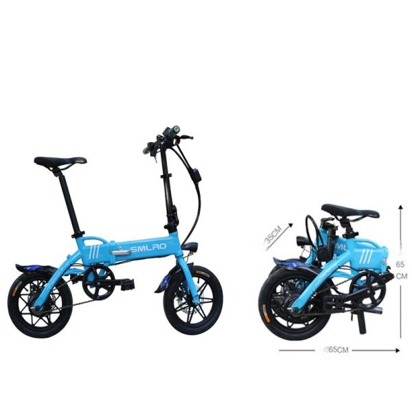 Folding Electric Powered Bicycles 36V Battery LED Highlight Headlights