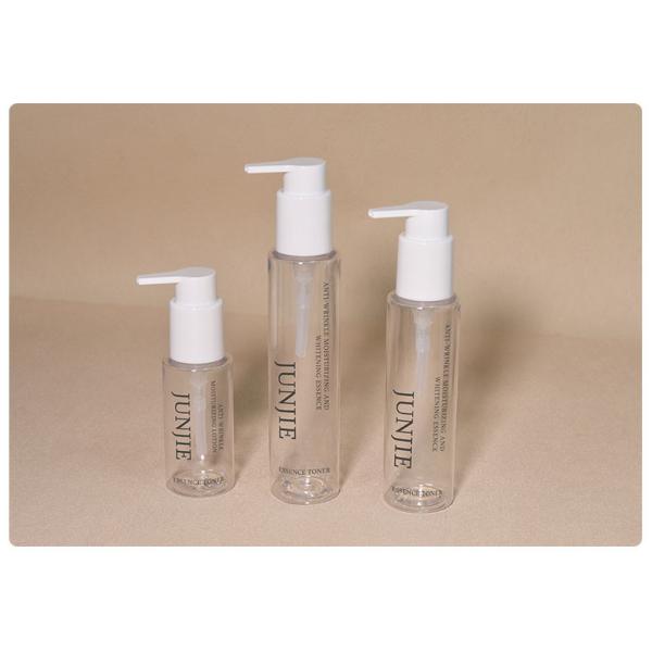 120ml 150ml Clear Plastic Cylinder Bottle Custom Spray Bottle Packaging Printing Cleanser Lotion Pump Bottle