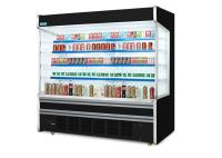 Equipamento de refrigeração aberto do refrigerador de Multideck do fruto da cor do preto do hipermercado