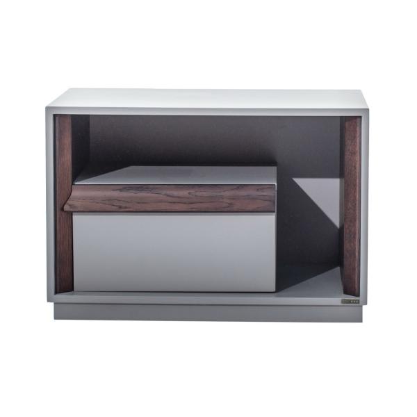 Italy designer Nightstand for Villa bedroom Hotel bed side table with Storage drawers used DTC soft railing slider