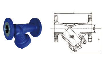 Industrial Y Type Strainer , Din Flanged Y Strainer Cast Steel Pn16 - Pn40