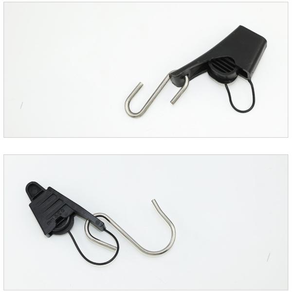 Сцепка для кабеля с натяжкой с крючком типа S для наружного кабеля с оптическими волокнами FTTH