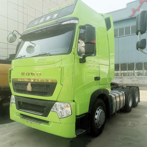 Used Chinese Sinotruck Howo T7H 480 540 Hp 6X4 Tractor Truck Head With Aluminium Fuel Tank