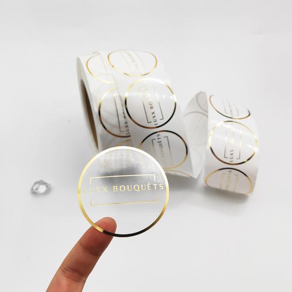 as etiquetas claras plásticas lustrosas transparentes do vinil de 1.57in forram o uso cosmético reciclado