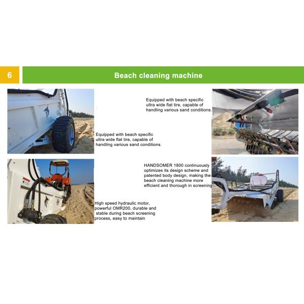 Industrial 1400mm Cleaning Width Steel Beach Sand Cleaning Machine with High Speed