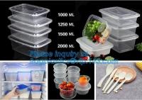 Le récipient d'entreposage de frais-conservation en plastique transparent de nourriture, gamelle en plastique de nourriture, nourriture partage la nourriture parfaite de parties de boîte