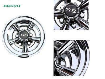 Peças e acessórios rachados do carrinho de golfe das tampas de roda do carrinho de golfe de Chrome do raio