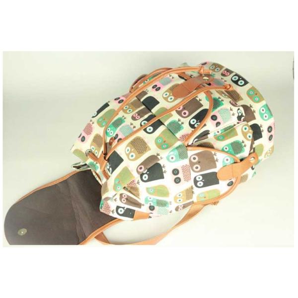 European and American 2016 autumn and winter fashion printing canvas shoulder bag leisure backpack Ms. Swallow