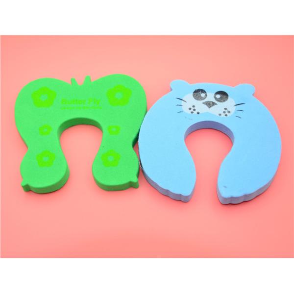 Cartoon Foam Baby Door Stopper Sliding Door Rubber Type Easy To Install / Remove