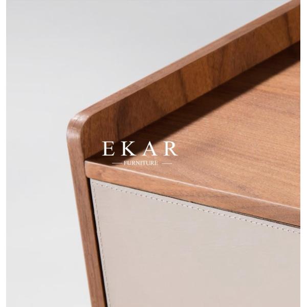 Dining Room French Design 4 Door Metal Base Wooden Modern Sideboard