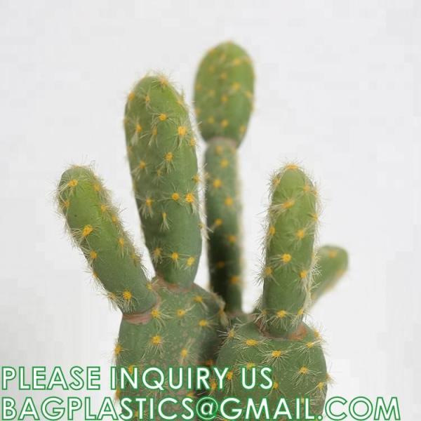 Pear Cactus Artificial Cactus Fake Big Cacti Pick Tall Faux Bunny Ear Plants for Home Garden Office Store Decor