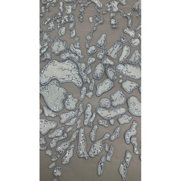 Intricate Venise Lace Rich Patterns Great for Vintage Embroidered Sequin Embroidery Fabric Shining