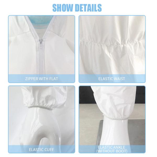 Disposable Isolation Micro-porous Film Coverall Breathable Micro-porous Film Coverall