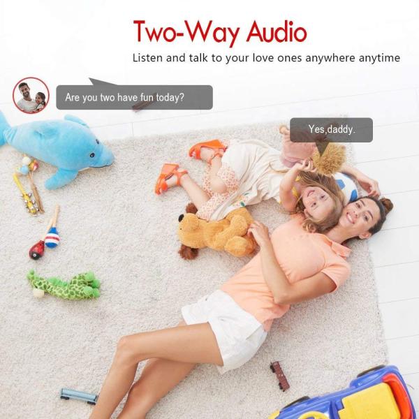 умная камера слежения 1080p для младенца/любимца/няни с камерой Wifi обнаружения движения умной чистой