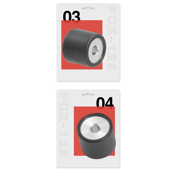Anti-Rust Primer Scooter Drive Pulley 19X17 9.5g Motorcycle Roller Set for Aggios 125