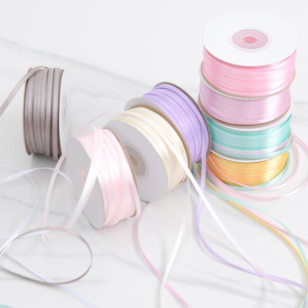 Birthday cake decoration 0.3cm bow ribbon handmade DIY bouquet floral bag flower gift box packaging ribbon