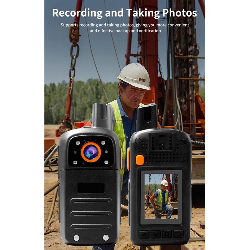 Portable 4G Network Audio and Video Intercom HD 4K Video Long Distance Handheld Group Talk Two Way Walkie Talkie