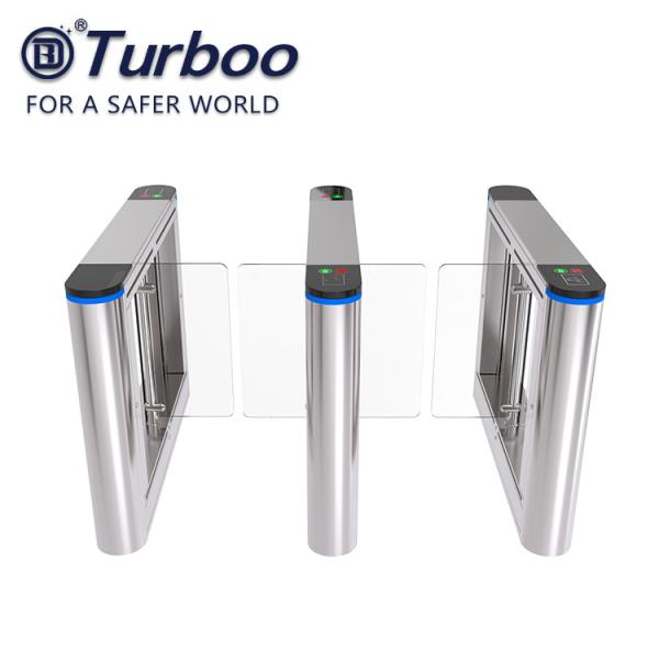 900mm Wide 1.5mm Acrylic Baffle Swing Gate Turnstile With Face Recognition Unit A306C
