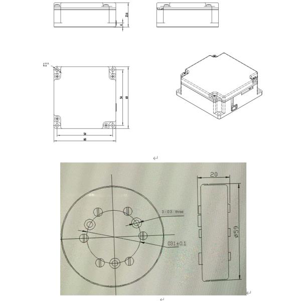 Триаксиальный гироскоп волокна оптического волокна 3 оси гироскопа с доской сбора данных