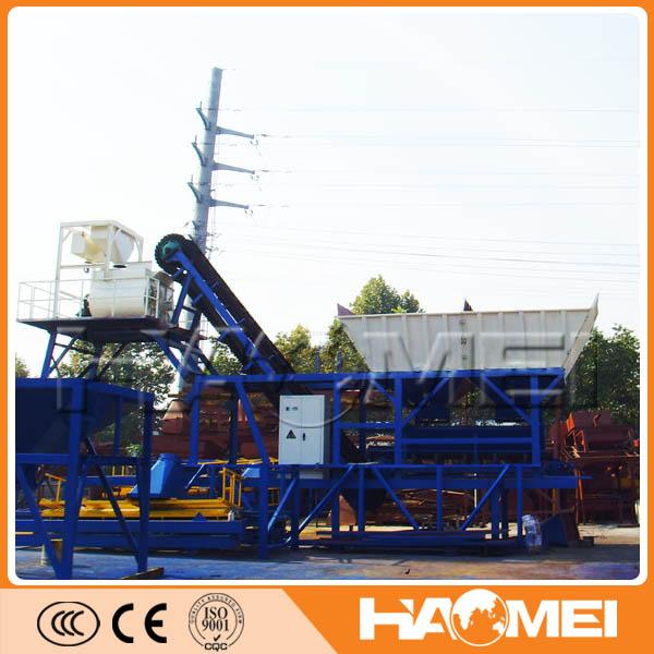 2015 Hot Selling YHZS25 Mobile Ready Mix Concrete Mixing Plant With Best Price