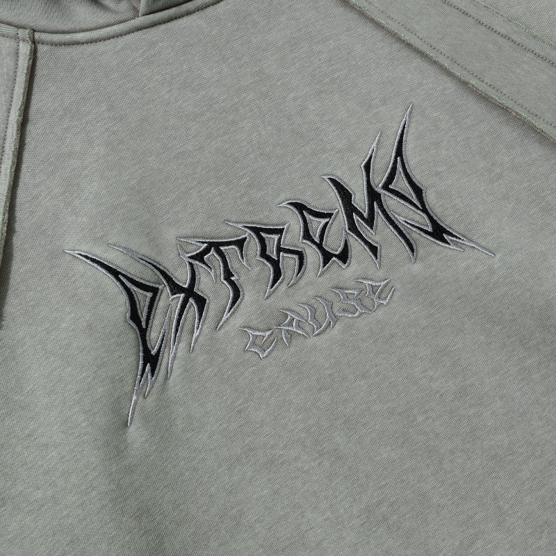 Black Acid Washed Washed Vintage Oversized Unisex Polyester/Cotton Fleece Pullover Hoodie Winter Pocket Windproof Breathable