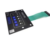 Petite lumière LED momentanée tact tactile appuyez sur le bouton commutateur avec revêtement de polycarbonate rayure