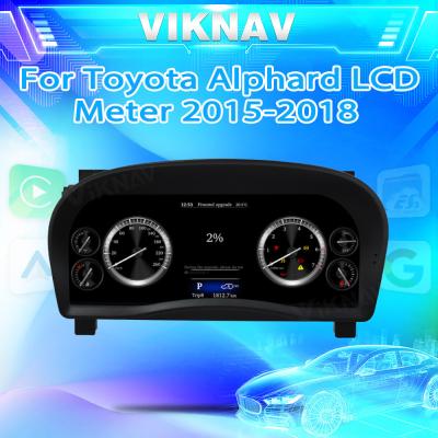 Toyota Alphard 2015-2018 Instrumento de velocímetro LCD de gabarito eletrônico