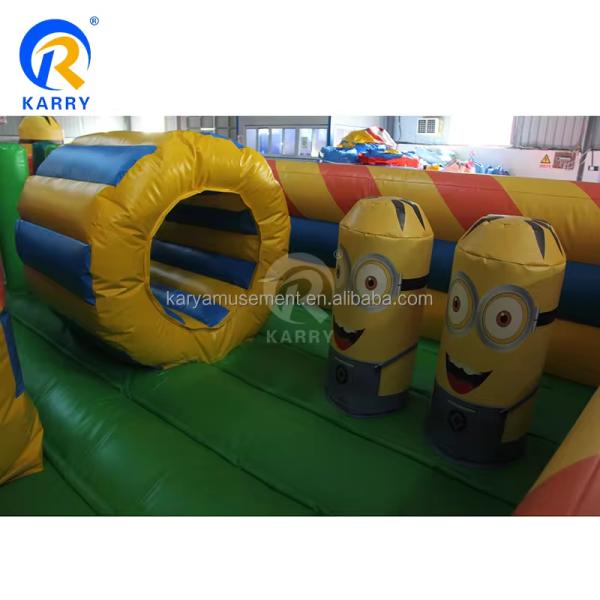 Repair Kits Included Large Inflatable Castle with Inflatable Slide and Obstacle Course