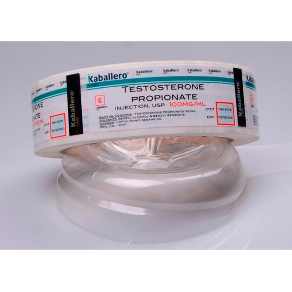 La fiole pharmaceutique de fiole marque l'effet embouti par or lumineux clair de couleur