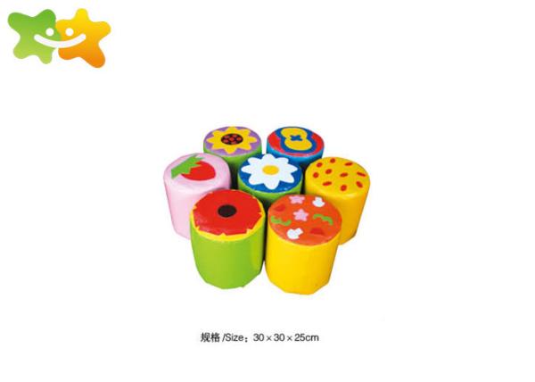 Kindergarten Soft Foam Play Equipment Strong Galvanized Pipe Post Non Faded