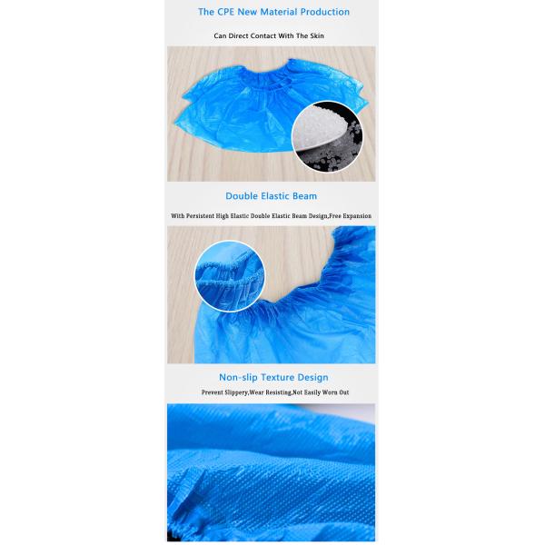 Waterproof Medical Shoe Cover PE PVC Film Eco Friendly Dust Protection
