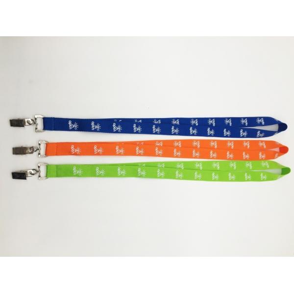 Safety Neck Lanyards / School Id Lanyards With Swivel Bulldog Clips