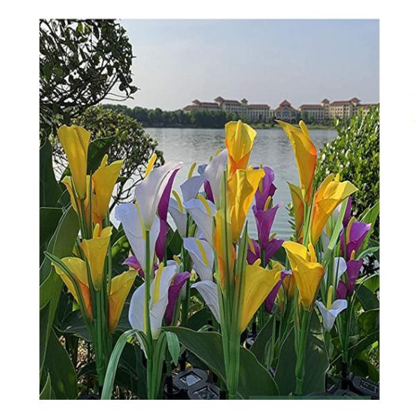 Courtyard Decoration IP65 1.2V Solar Powered Flower Garden Lights