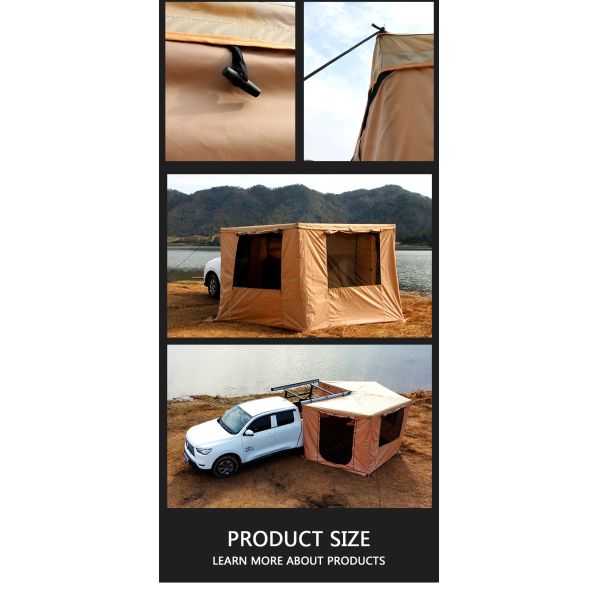 270 Awning Walls Outdoor Waterproof 270 Degree Retractable 4wd Car Side Awning Foxwing 4x4 Awning