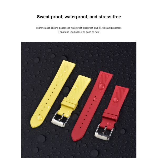 Charming FKM Fluororubber Strap · Customizable Logo And Colors | Pin Buckle - China Wholesaler SHX