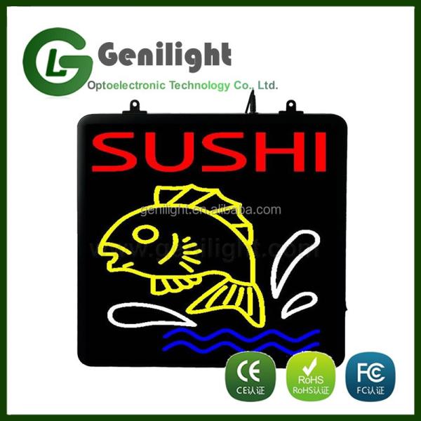Eye-catching Touch Screen Custom Epoxy Resin LED Neon Open Sign for Store Business