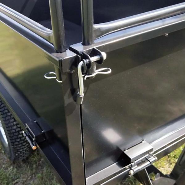 Steel Structure Lawn Tractor Tiller Trailer Garden Dump Truck Steel ATV Dump Truck Steel ATV Trailer Heavy Duty Trailer Garden Trailer Quick Release Buckle