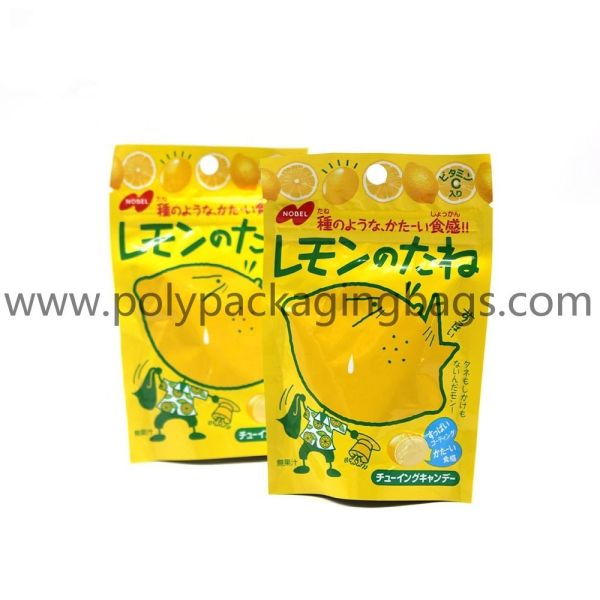 Custom print ziplock bags with logo stand up plastic bag packaging for candy/snacks
