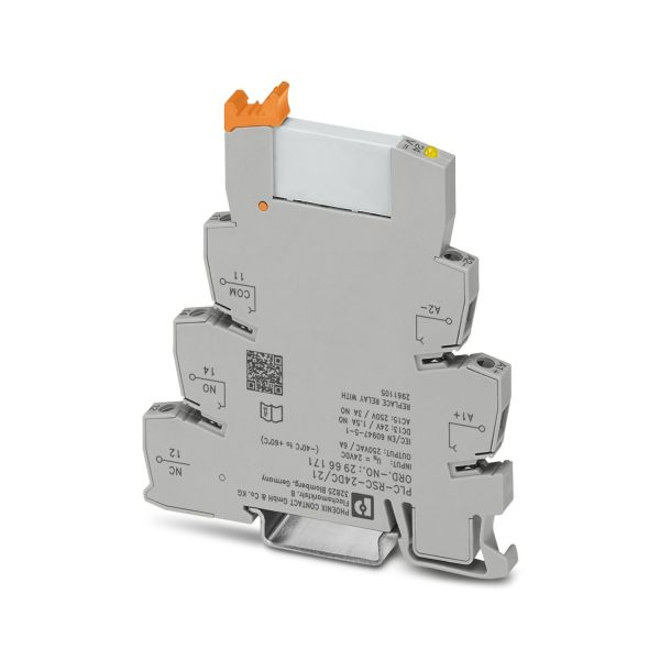 Phoenix Contact 2966171 PLC‑RSC‑24DC/21 | PLC Interface Relay, 24VDC, SPDT, 6A, DIN Rail