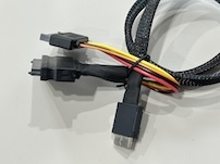 SFF-8654 8i to SFF-8654 8i High-Speed Mini SAS HD Connector Cable, 1.0 m 32AWG 85 Ω Braided Assembly