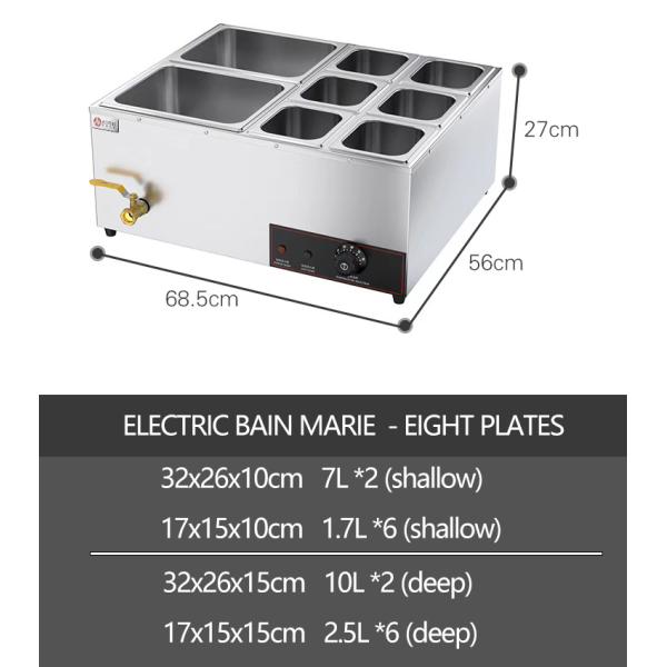 Коммерческий суп из нержавеющей стали Bain Marie Food Warmer для гостиницы Ресторан Буфет