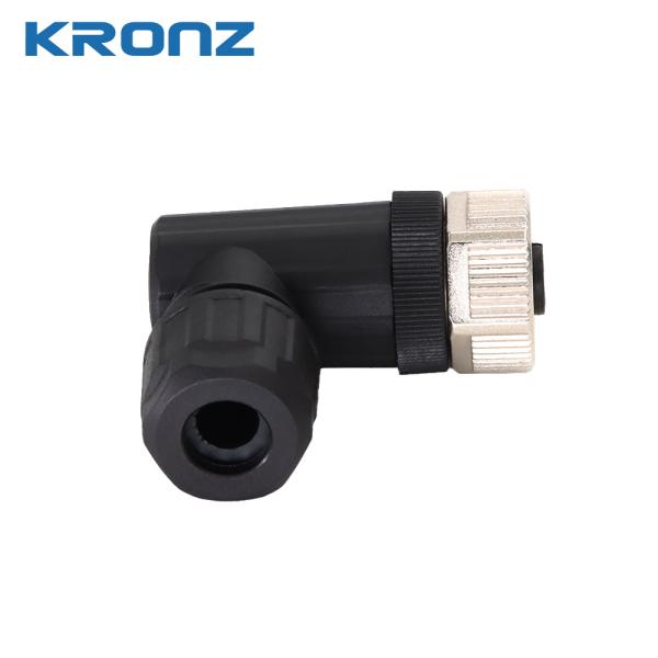 M12 4-Pin IP67 Waterproof Connector with 4-8mm Cable Outlet