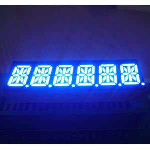 0.39 Inch 6 Digit 14 Segment Display Common Cathode Ultra Blue Process Control