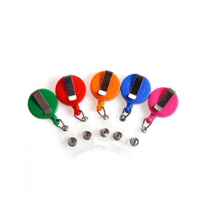 Deyi Badge Reel Badge Holder Retractable Clip Colored Retractable with Belt Clip for Teachers, Students, Office