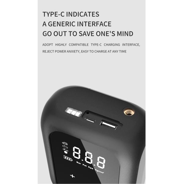 Effortless Inflation with YANTU AM49 Mini Bike Air Pump Compressor Cordless and Digital