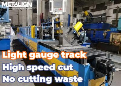 High Speed Drywall Track Roll Former With Embossing Accurate Hydraulic Cutter Continuous Production