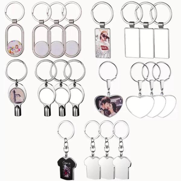 Metal Sublimation Blank Keychains Promotional Items With Logo Personalized Keychains