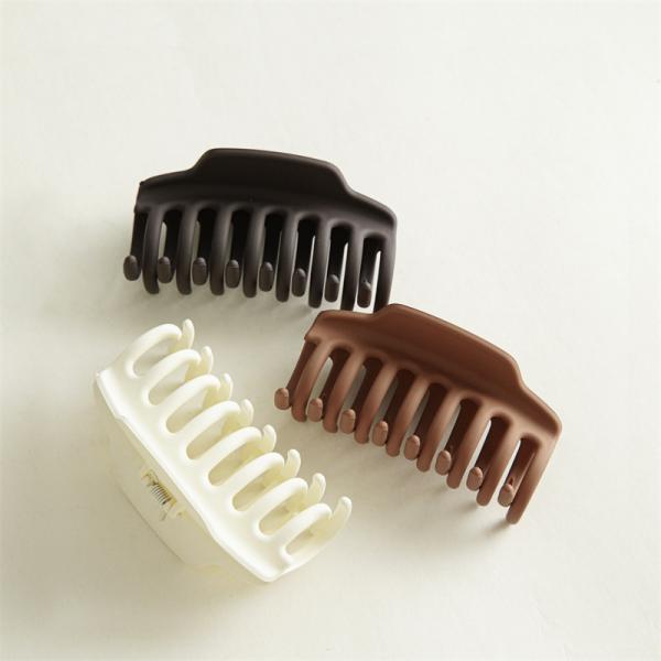 Instagram resin pure color women hair clip accessories Shark Bobby Pin 2022 new feminine matte grips OEM logo